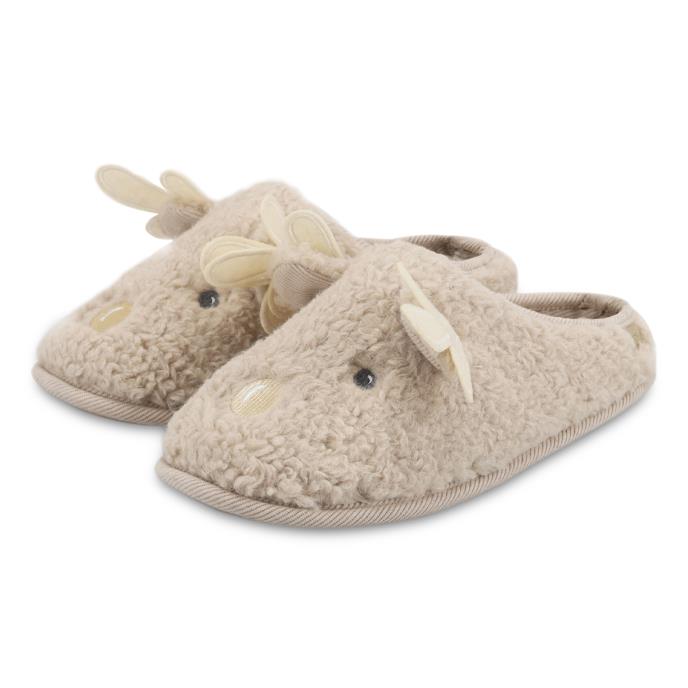 totes toasties® Ladies Novelty Reindeer Slippers Reindeer Extra Image 2